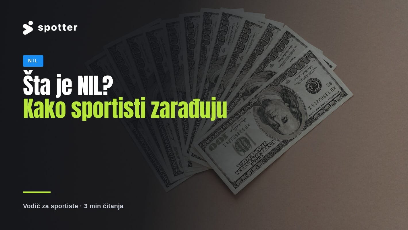 Američke novčanice od sto dolara raširene u lepezu na braon podlozi.